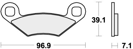 642PSI BRAKE PADS SINTER