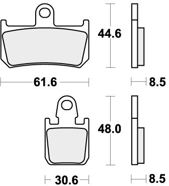 839RST BRAKE PADS SINTER SPORT