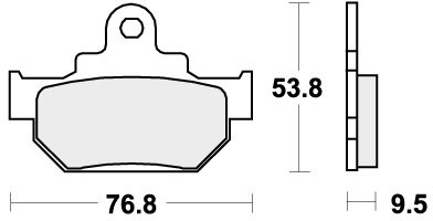 582HF BRAKE PADS ORGANIC