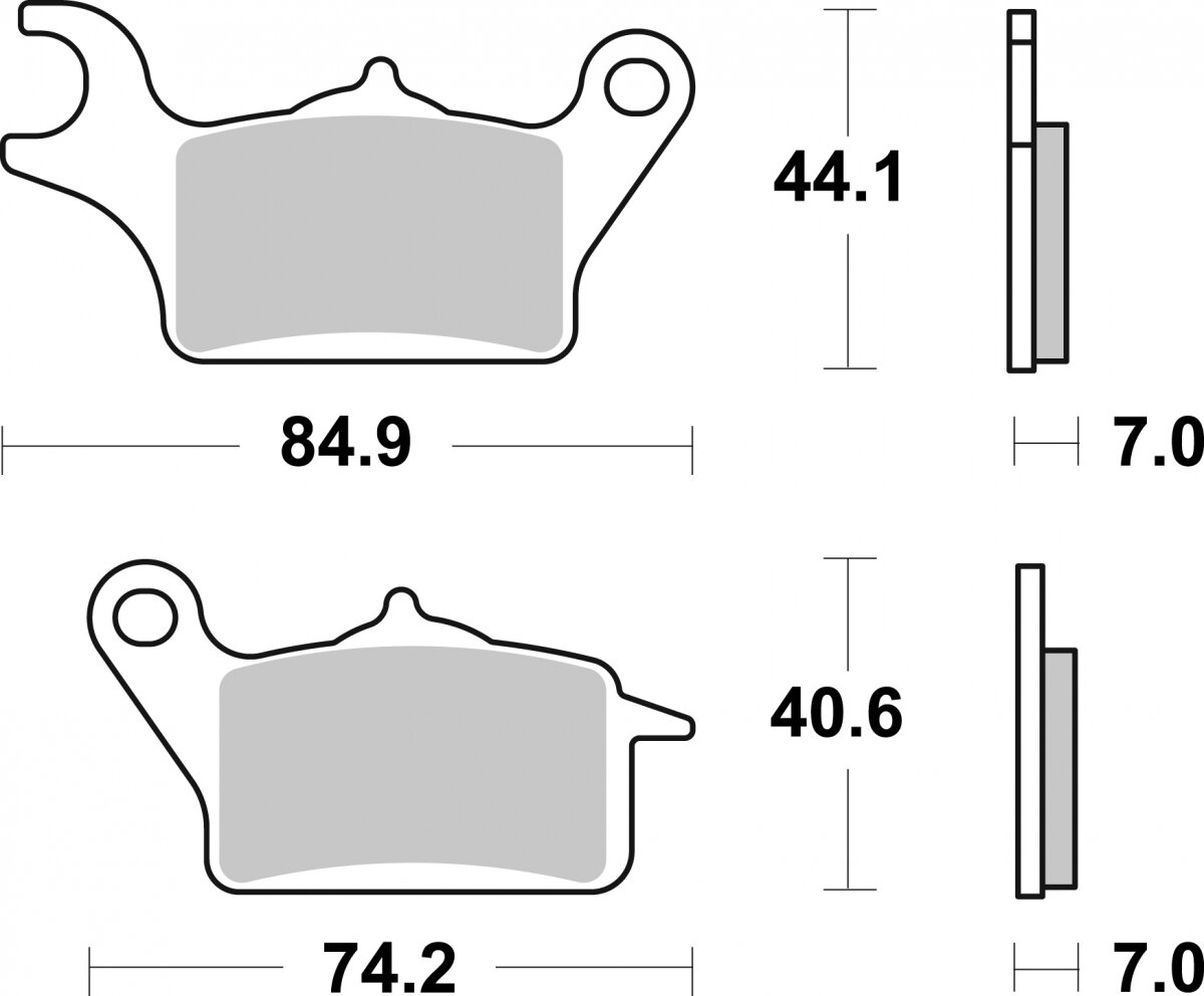 236HF BRAKE PADS ORGANIC