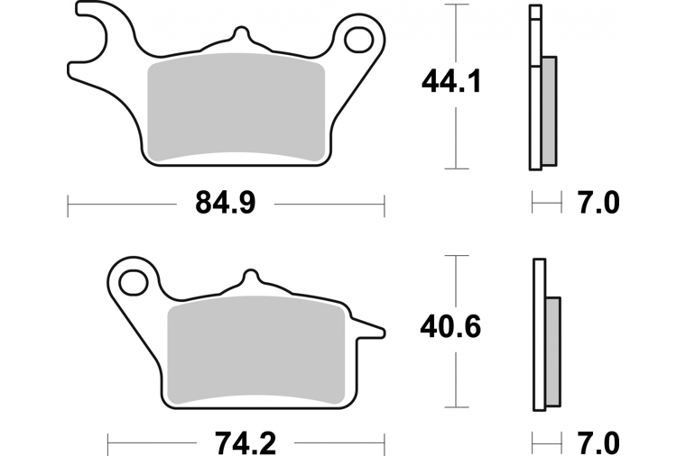 236HF BRAKE PADS ORGANIC