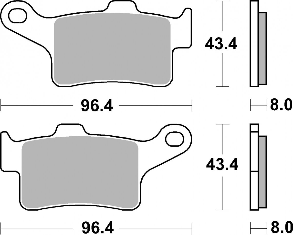 948HS BRAKE PADS SINTER
