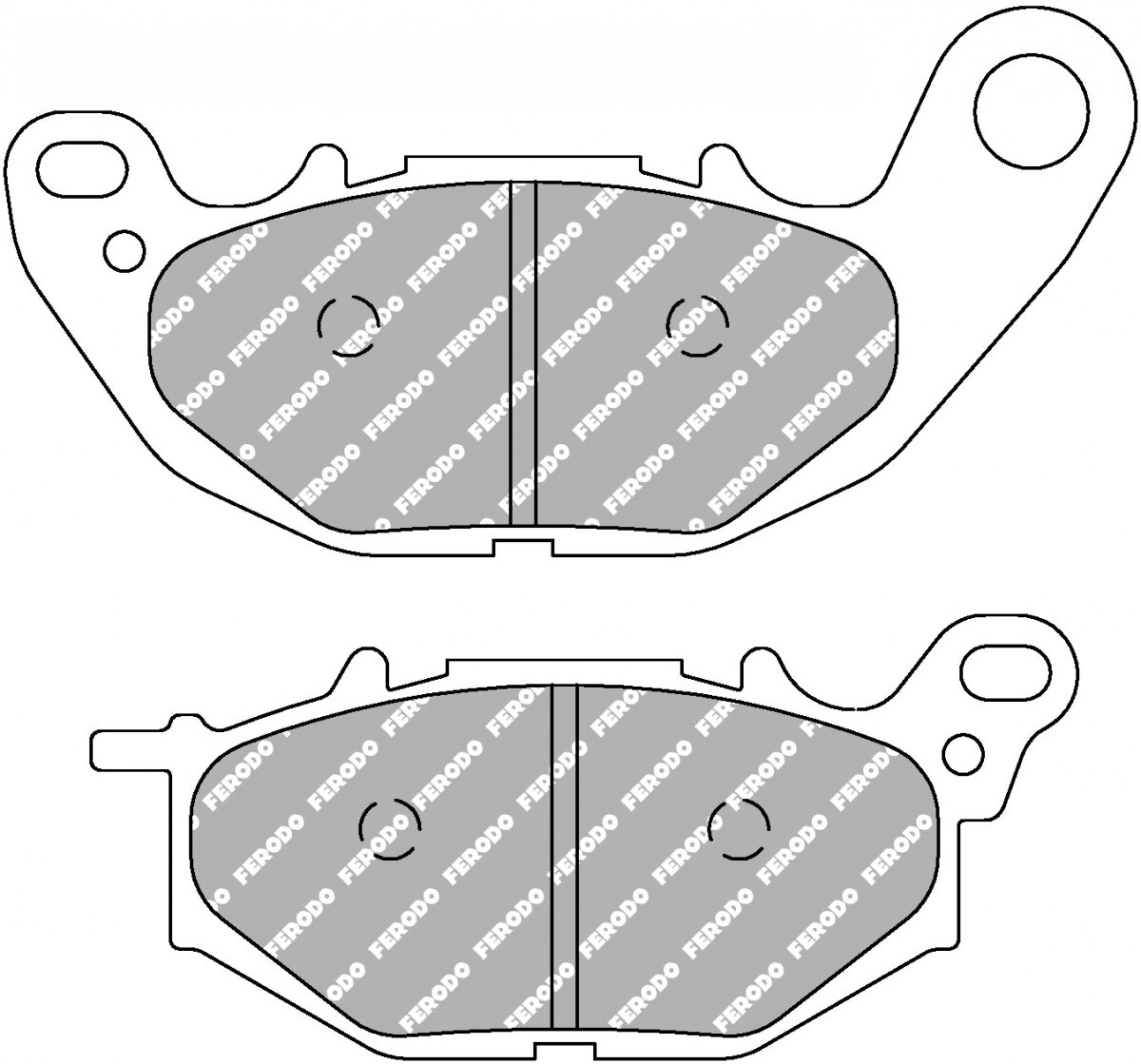 FDB2280CP1 BRAKE PADS ORGANIC RACING