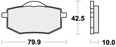 616HF BRAKE PADS ORGANIC