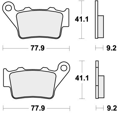 675HF BRAKE PADS ORGANIC