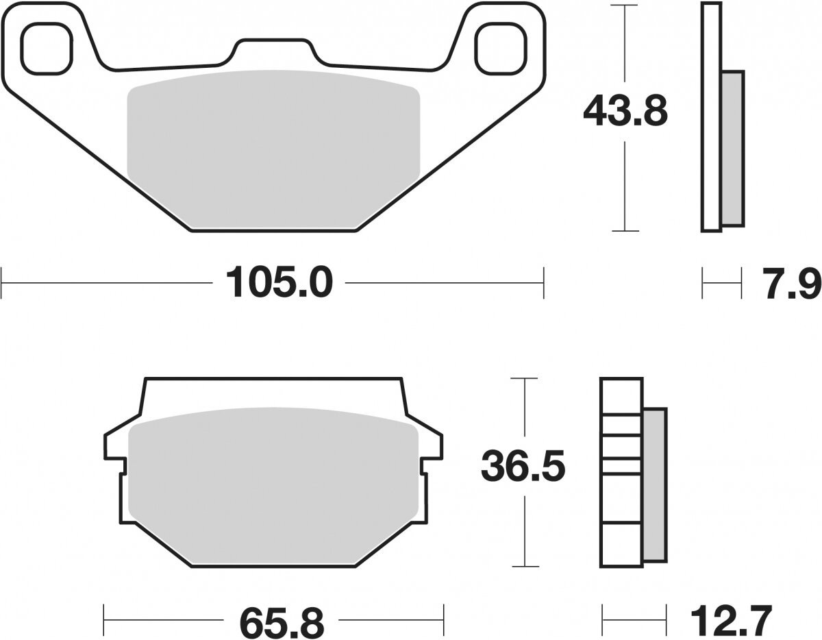 150CT BRAKE PADS ORGANIC