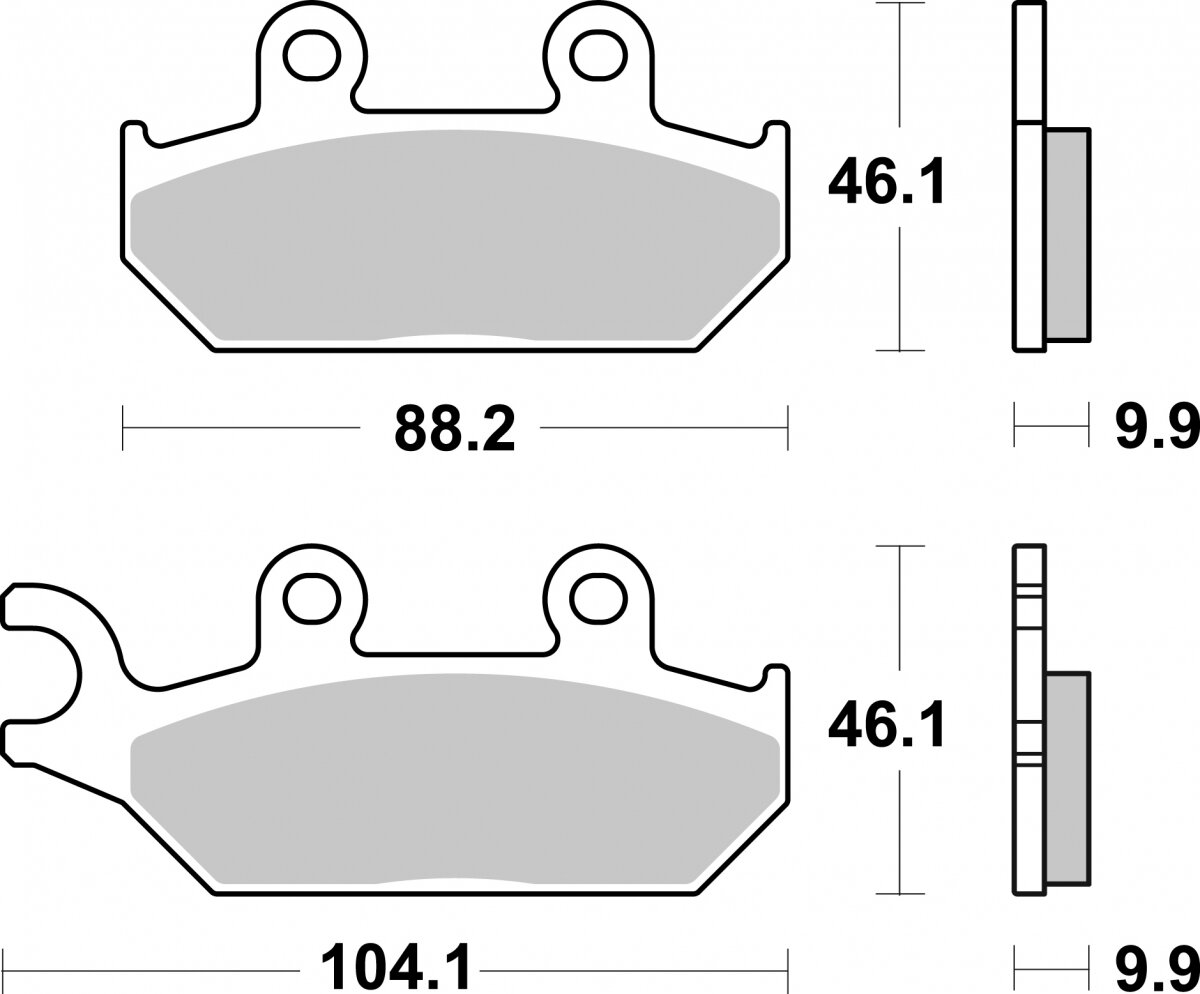 972SI BRAKE PADS SINTER