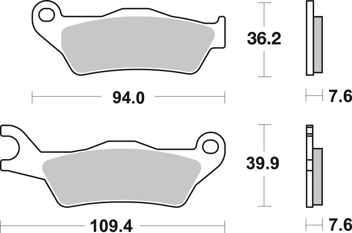 237HF BRAKE PADS ORGANIC