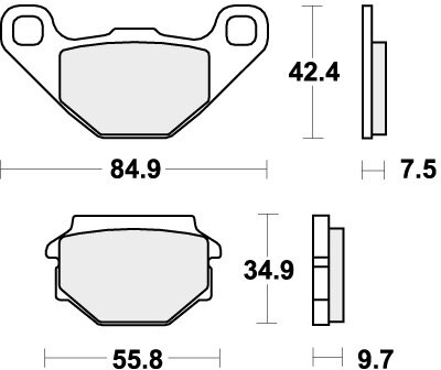 684HF BRAKE PADS ORGANIC