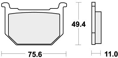 533HF BRAKE PADS ORGANIC