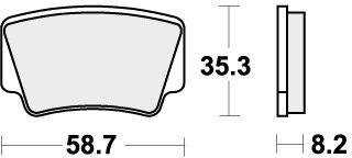 867RSI BRAKE PADS SINTER RACING