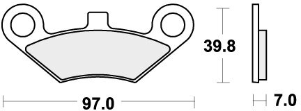 914RSI BRAKE PADS SINTER RACING