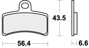 815HF BRAKE PADS ORGANIC