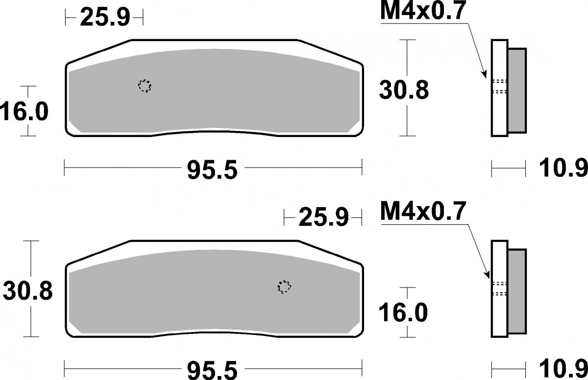 950DS-2 BRAKE PADS SINTER RACING