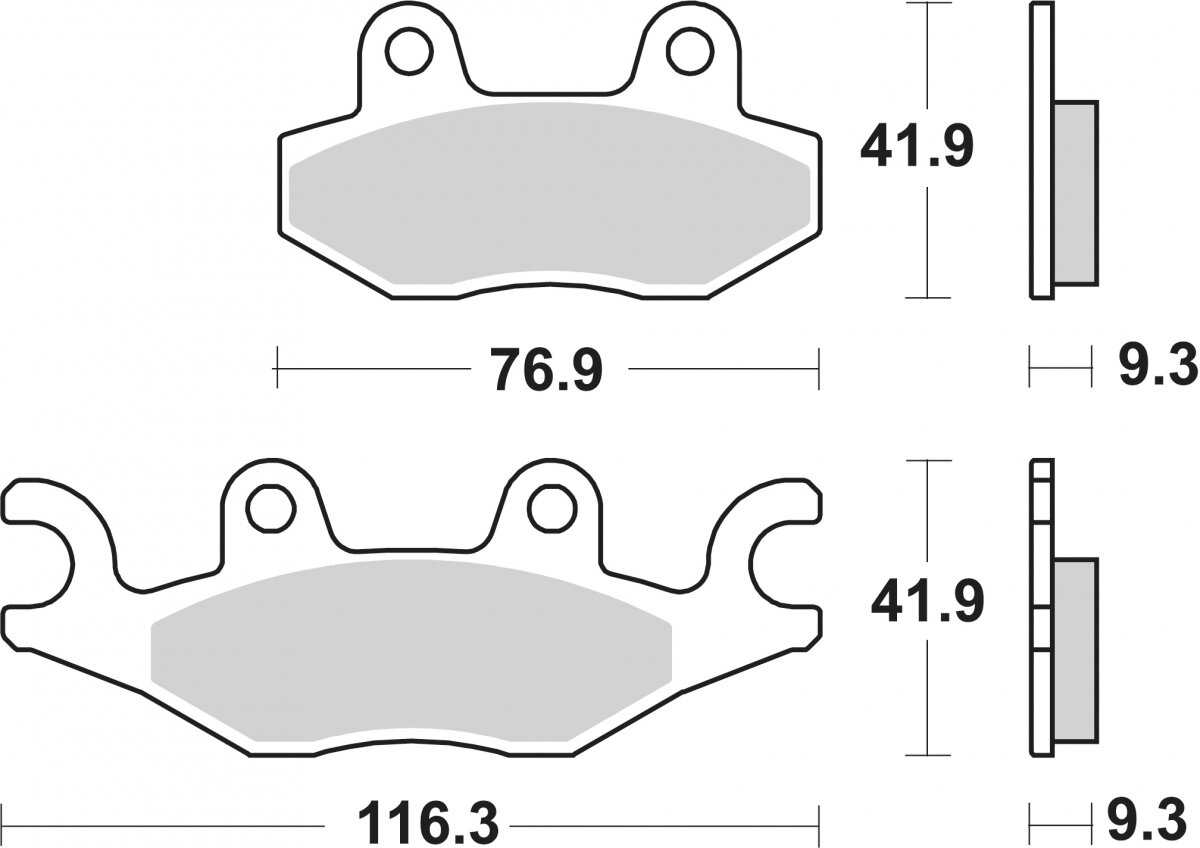 210MS BRAKE PADS SINTER