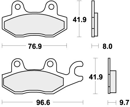 633HF BRAKE PADS ORGANIC