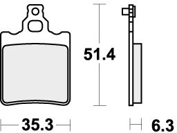 574HF BRAKE PADS ORGANIC
