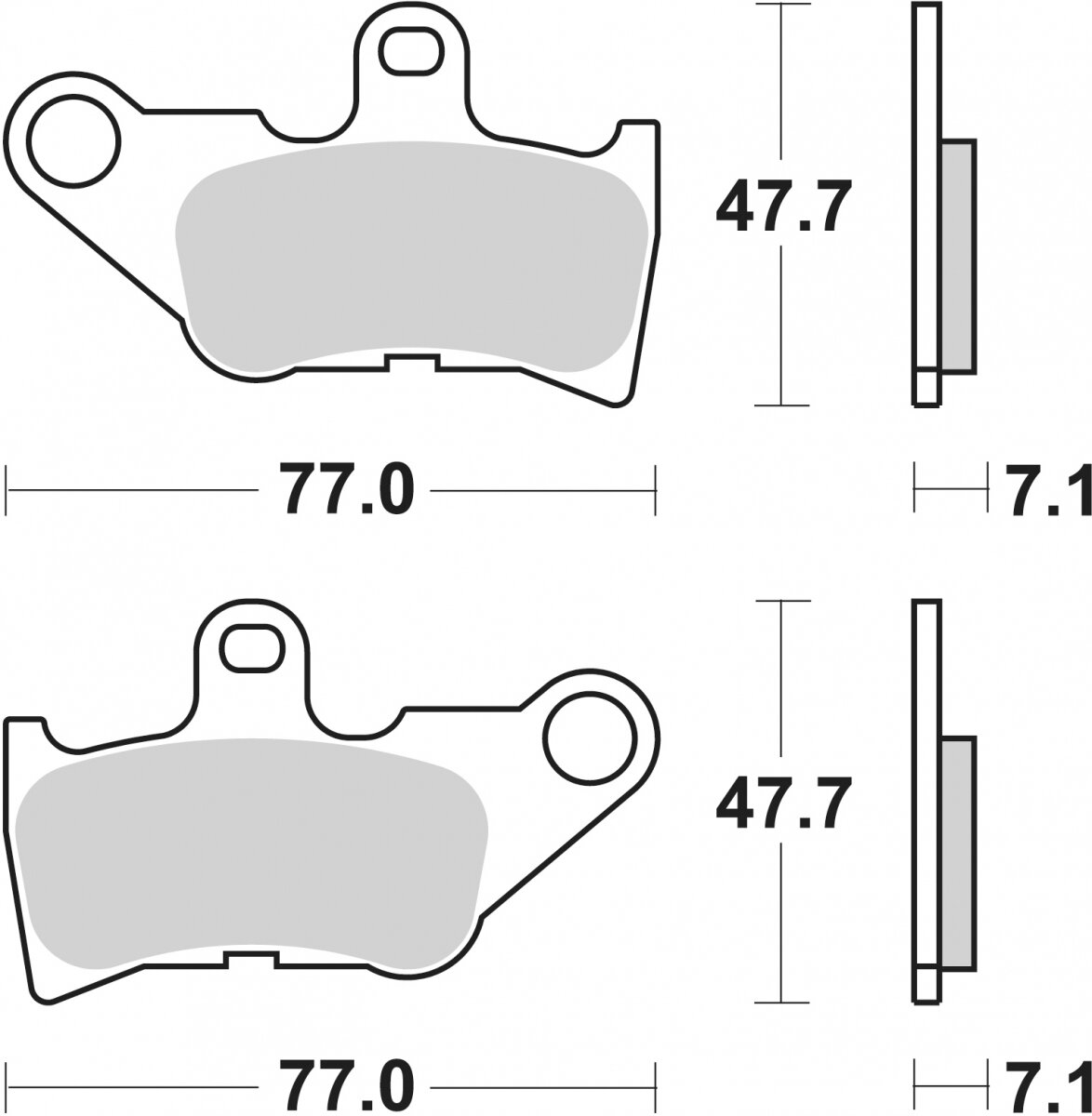 165HF BRAKE PADS ORGANIC