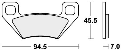 822PSI BRAKE PADS SINTER