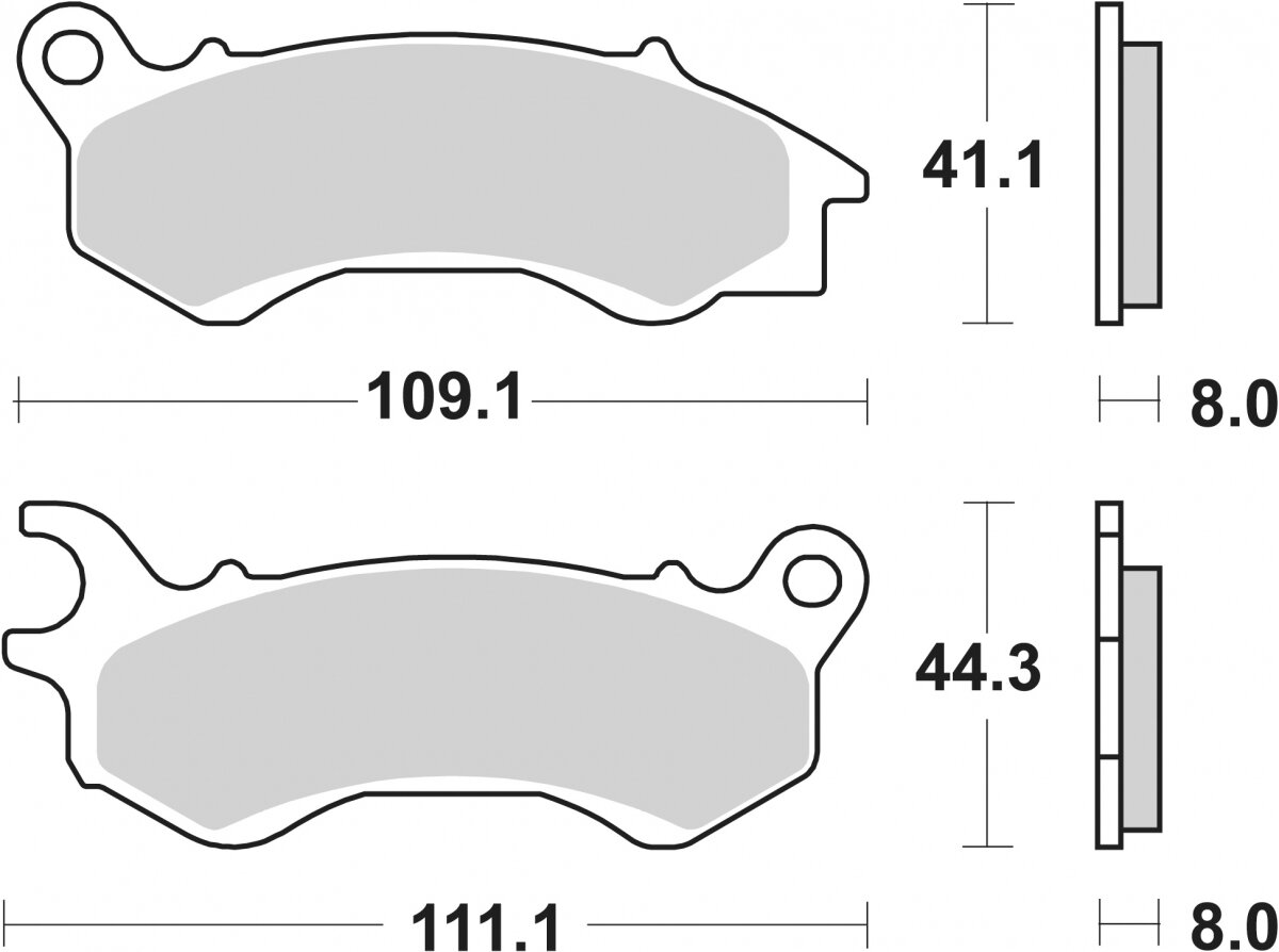 205MS BRAKE PADS SINTER