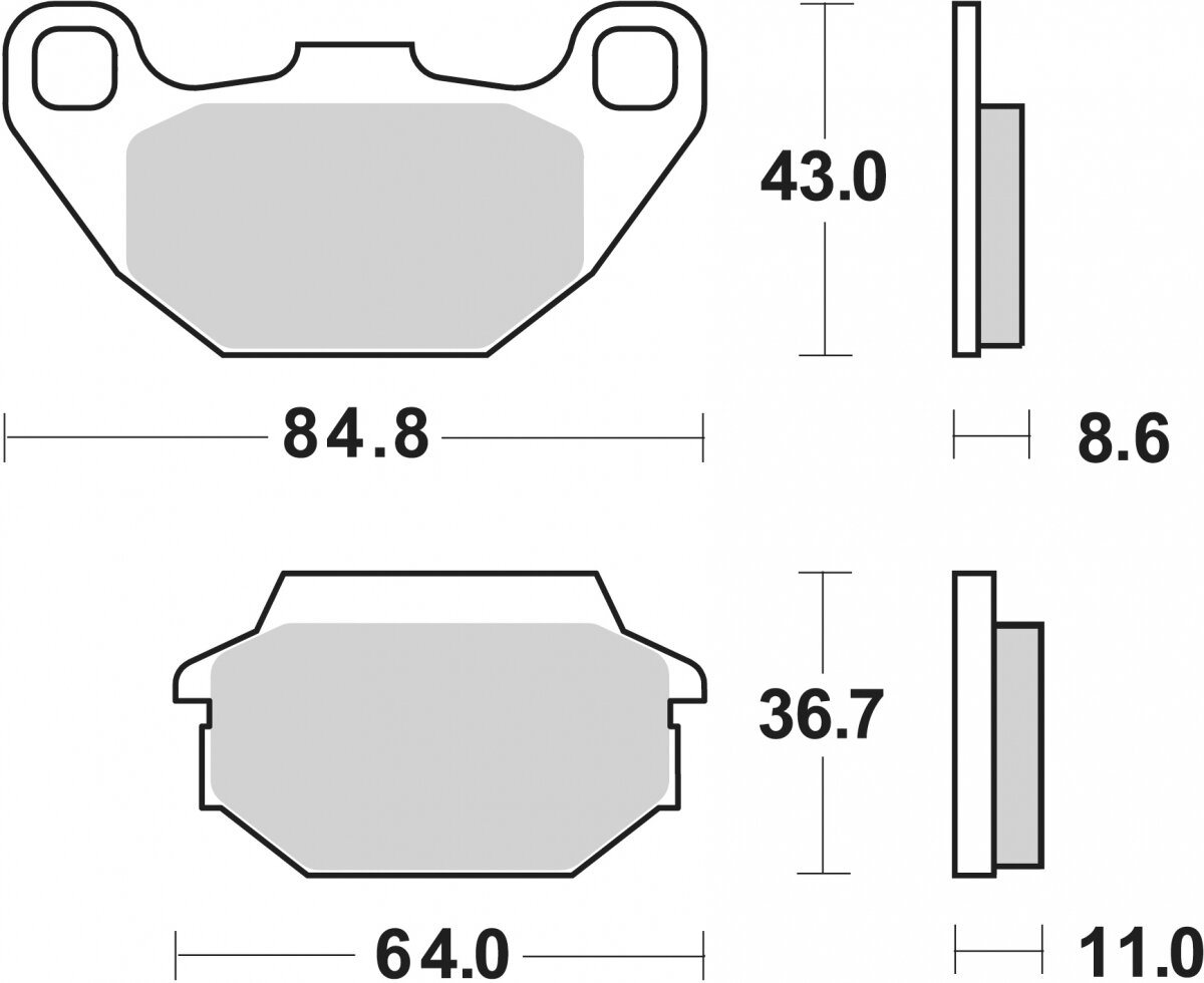 154MS BRAKE PADS SINTER