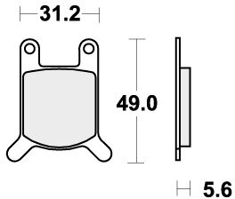 532HF BRAKE PADS ORGANIC