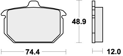 549H.CT BRAKE PADS ORGANIC