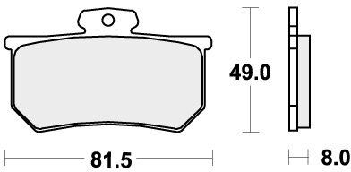 599RQ BRAKE PADS ORGANIC RACING