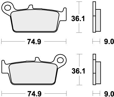 690HF BRAKE PADS ORGANIC