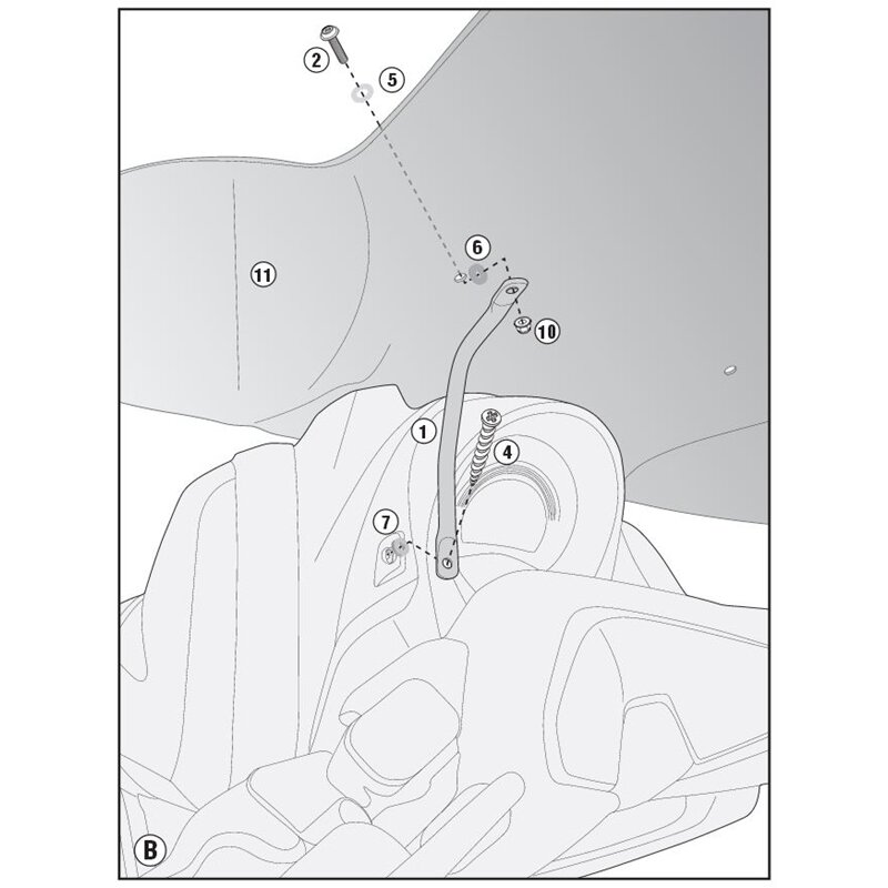 D2123KIT-SPEC SCREEN N-MAX FITTING KIT