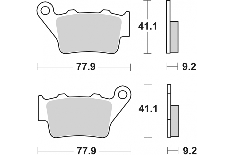 175CT BRAKE PADS ORGANIC