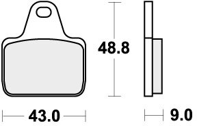 887LS BRAKE PADS SINTER