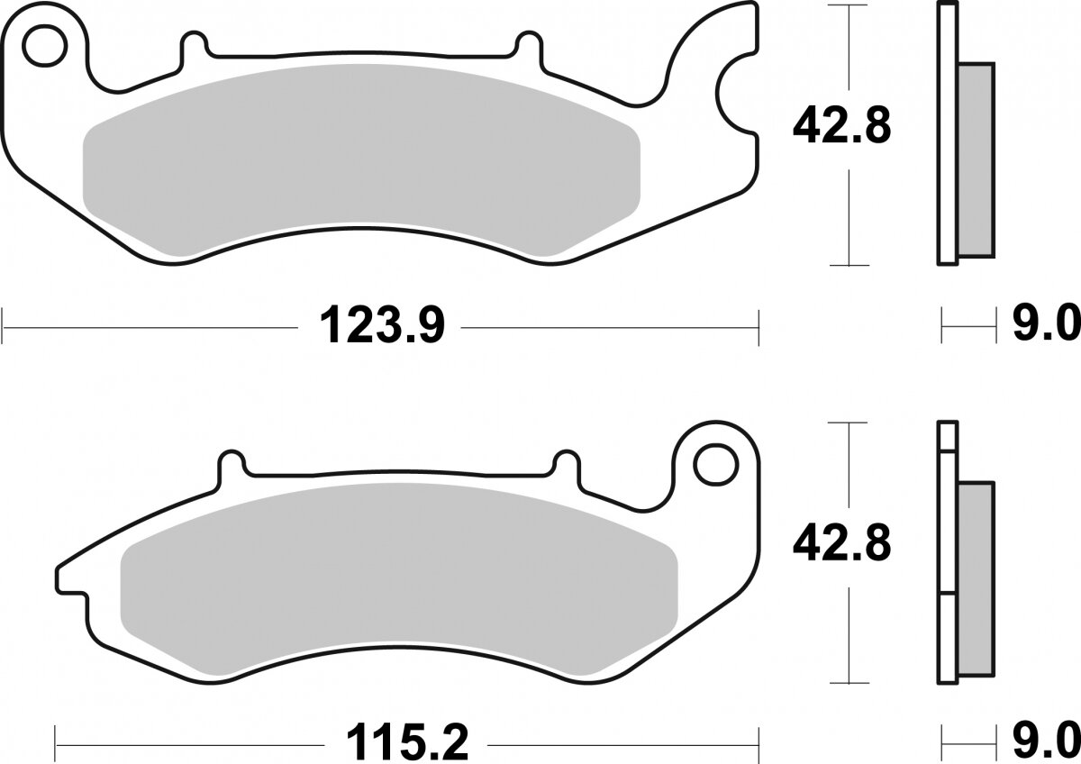 968HF BRAKE PADS ORGANIC