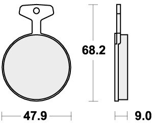 504HF BRAKE PADS ORGANIC