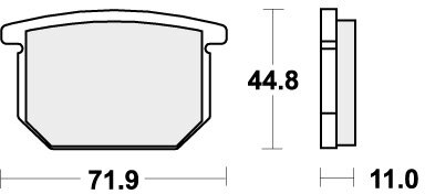 534HF BRAKE PADS ORGANIC
