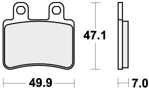 773HF BRAKE PADS ORGANIC