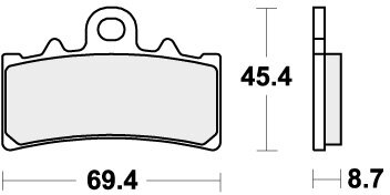 877RST BRAKE PADS SINTER SPORT