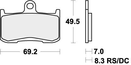 782RST BRAKE PADS SINTER SPORT