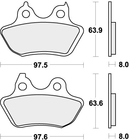 846H.CT BRAKE PADS ORGANIC