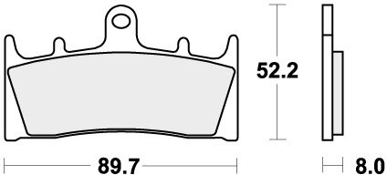 686RST BRAKE PADS SINTER SPORT