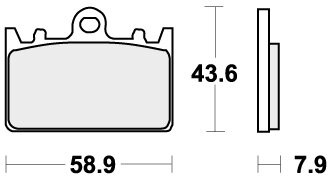 666RST BRAKE PADS SINTER SPORT