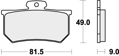 661RQ BRAKE PADS ORGANIC RACING