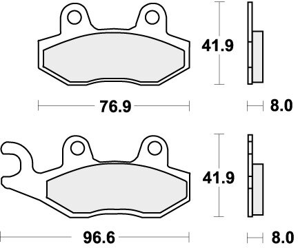 611PSI BRAKE PADS SINTER