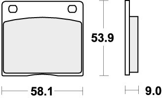 512HF BRAKE PADS ORGANIC