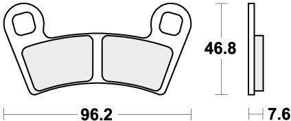 898PSI BRAKE PADS SINTER