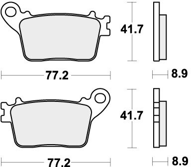 834LS BRAKE PADS SINTER