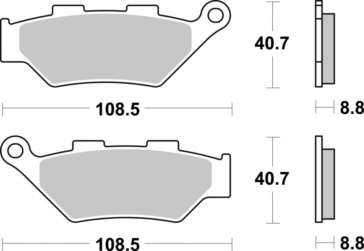 983HS BRAKE PADS SINTER