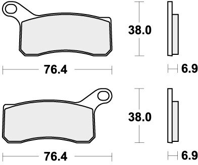 866RSI BRAKE PADS SINTER RACING