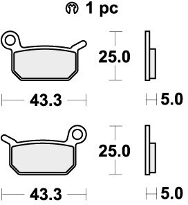 794RSI BRAKE PADS SINTER RACING