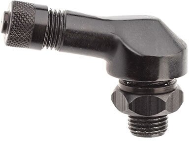 Haaks ventiel 8,3 MM zwart